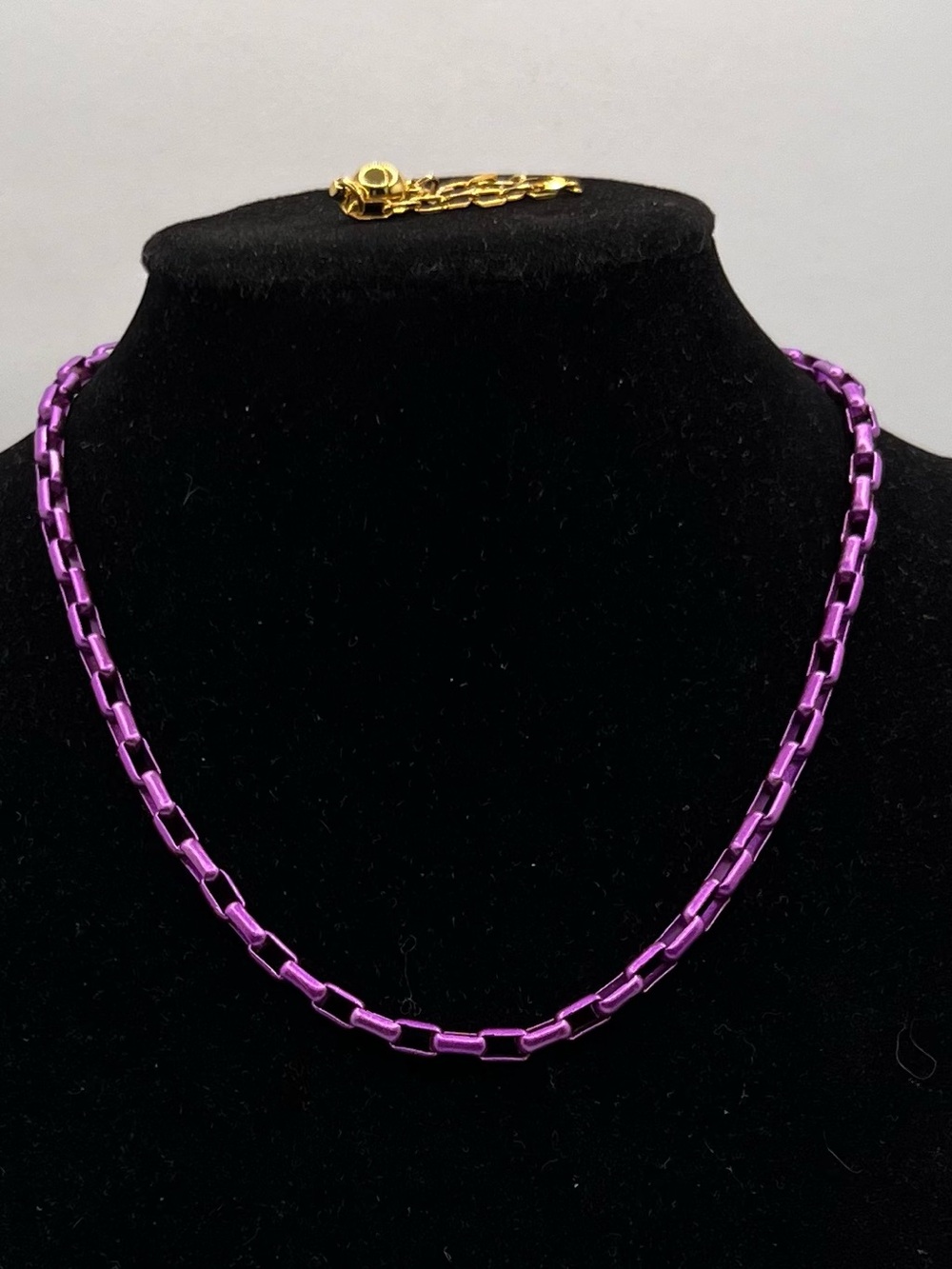 Metallic Grape Chain Link Necklace for Women